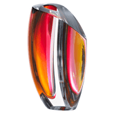 Kosta Boda Mirage Vase Goran Warff's Grey Red Large 7040707 - Eva Essentials